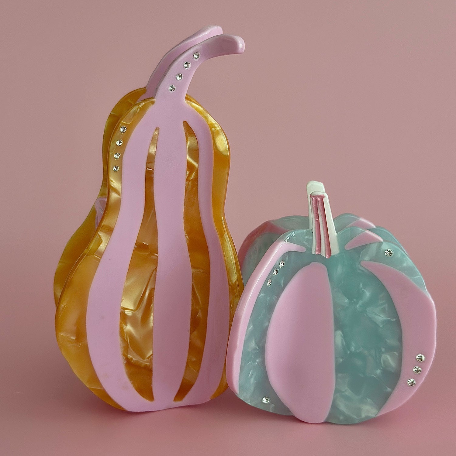 Blue Pumpkin Hair Claw