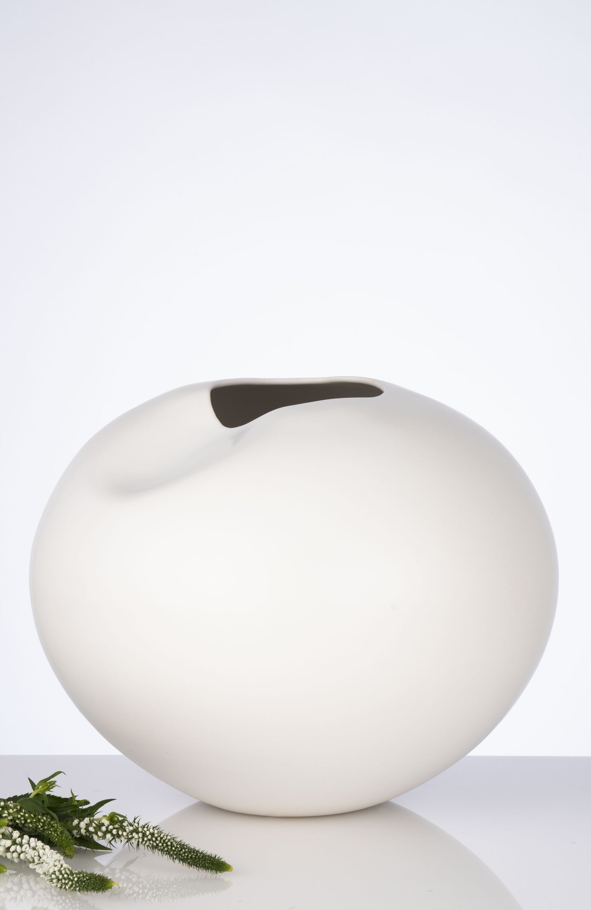 Milan White Sculptural Vase