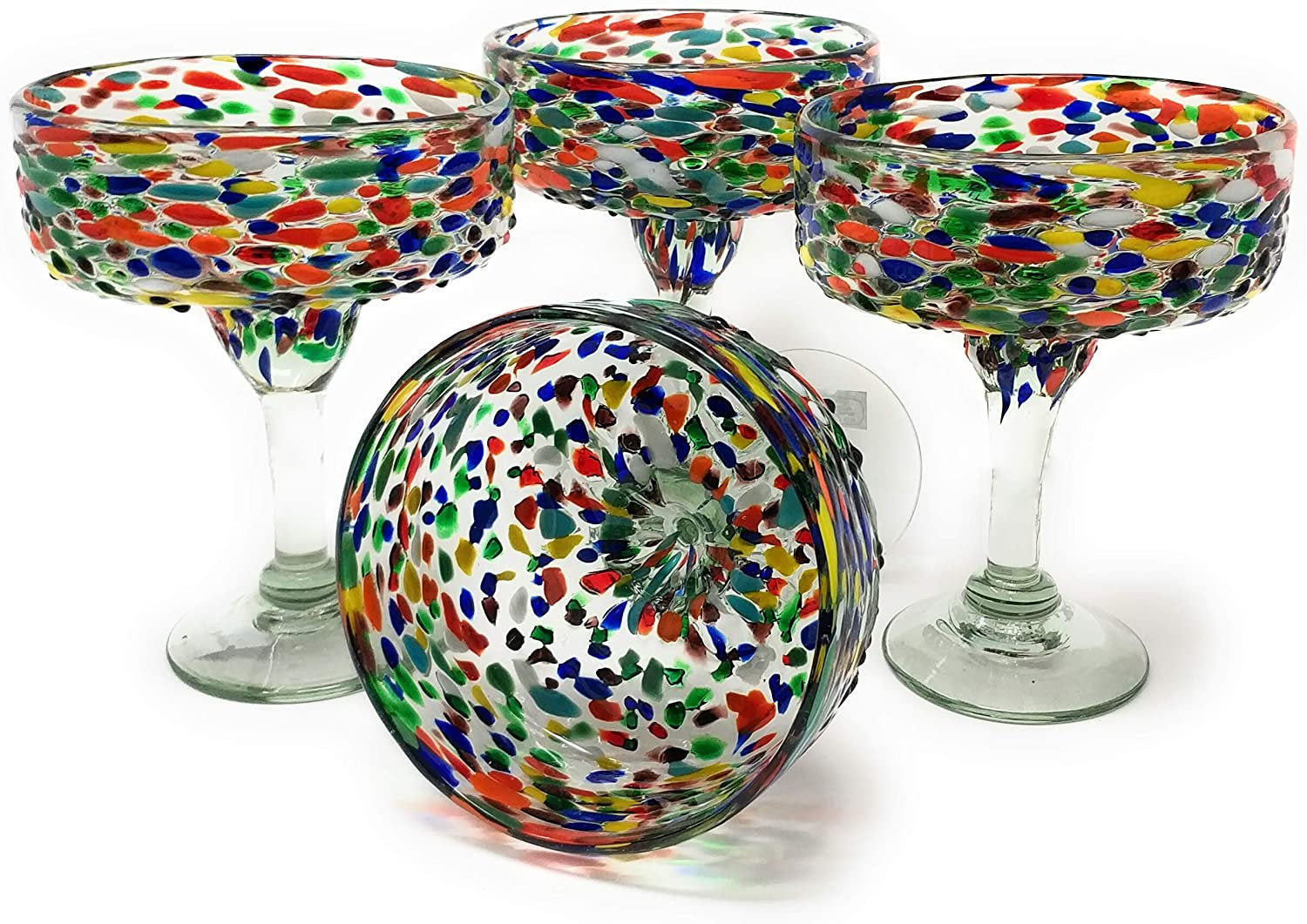 Confetti Rock Margarita Glasses - Set of 4