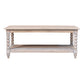 Solid Wood Ellsworth Spindle Coffee Table in Acid Wash