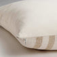 Striped Silk Pillow with Down-Alternative Insert – Handspun, Handwoven & Cruelty-Free