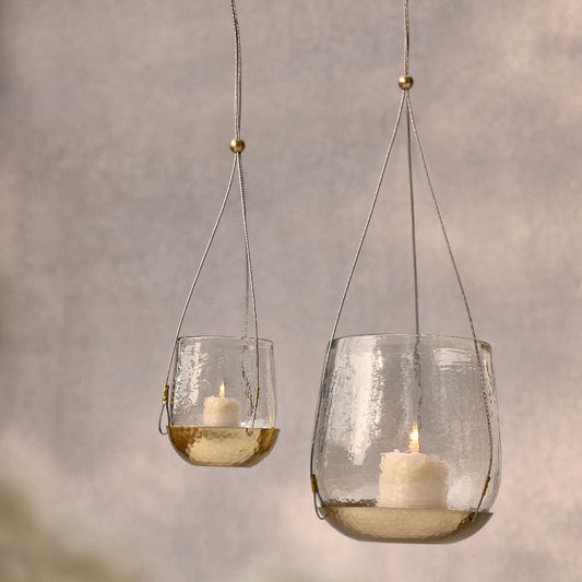 Pebbled Hanging Lantern