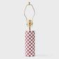 Checkered Bone Inlay Table Lamp Base
