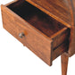 Solid Wood Chestnut Dome Bedside Table