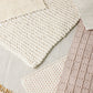 Chunky Ecru Hand-Loomed Mat