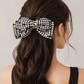 Chic Black and White Tweed Harmony Barrette