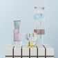 Nordic Glass Candleholder - Low Facet - Clear
