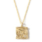 14K gold sanctuary suqare diamond necklace
