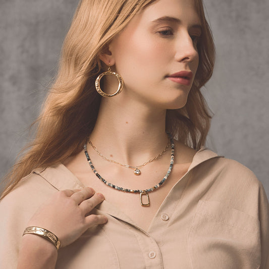 Petite Aura Necklace with Gold Filled Chain