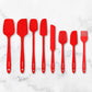 8 Piece Silicone Spatula Set - Teal Grey