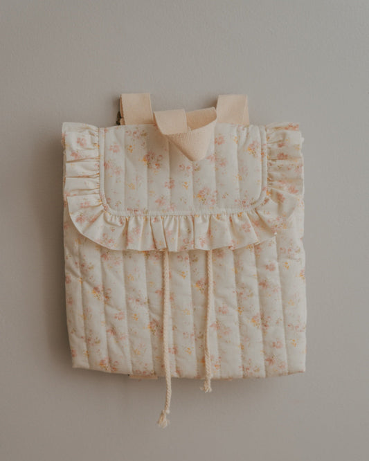 The Eloise Ruffle Backpack- Spring Petals