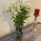 Glass Vase with Confetti Carmen Design