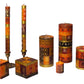 Safari Gold Painted Candles