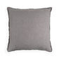 Organic Chic washed textured cotton solid pillow cover with frayed edges