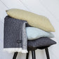 Tenji Plaid Throw - Off White / Anthracite