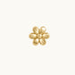 14K Yellow Gold Daisy Stud