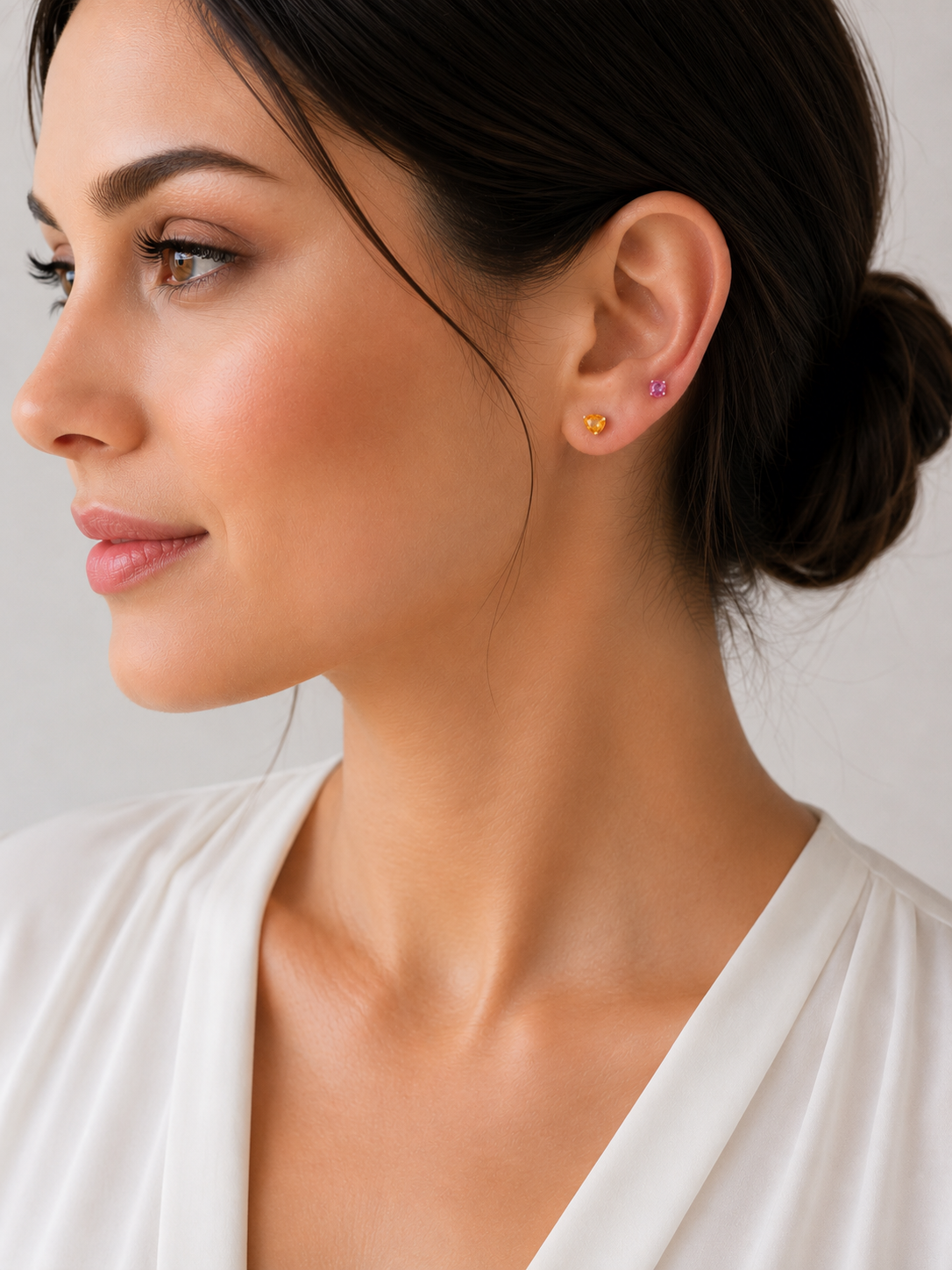 Teardrop Stud Earrings