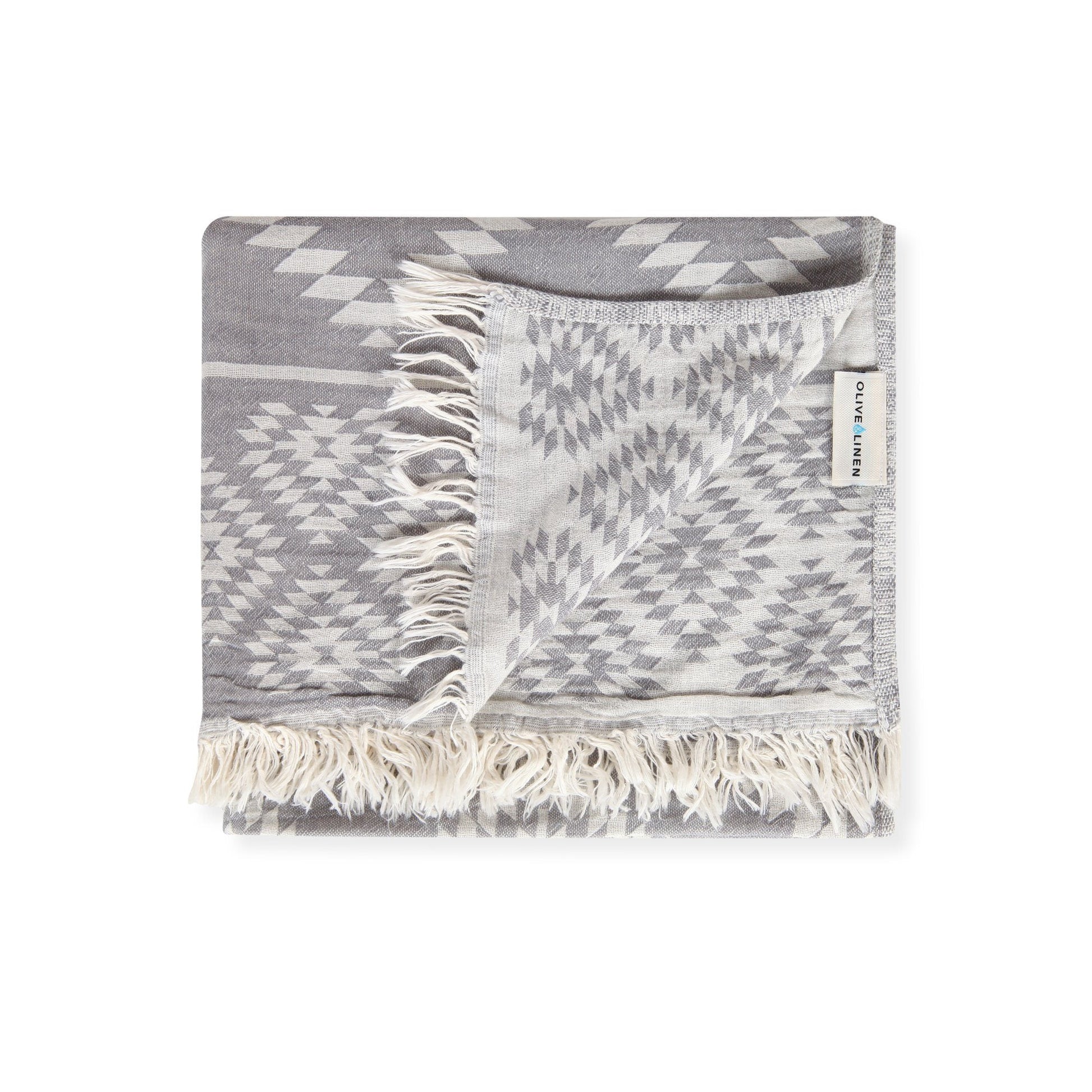 Olive&Linen Aztec Turkish Towel