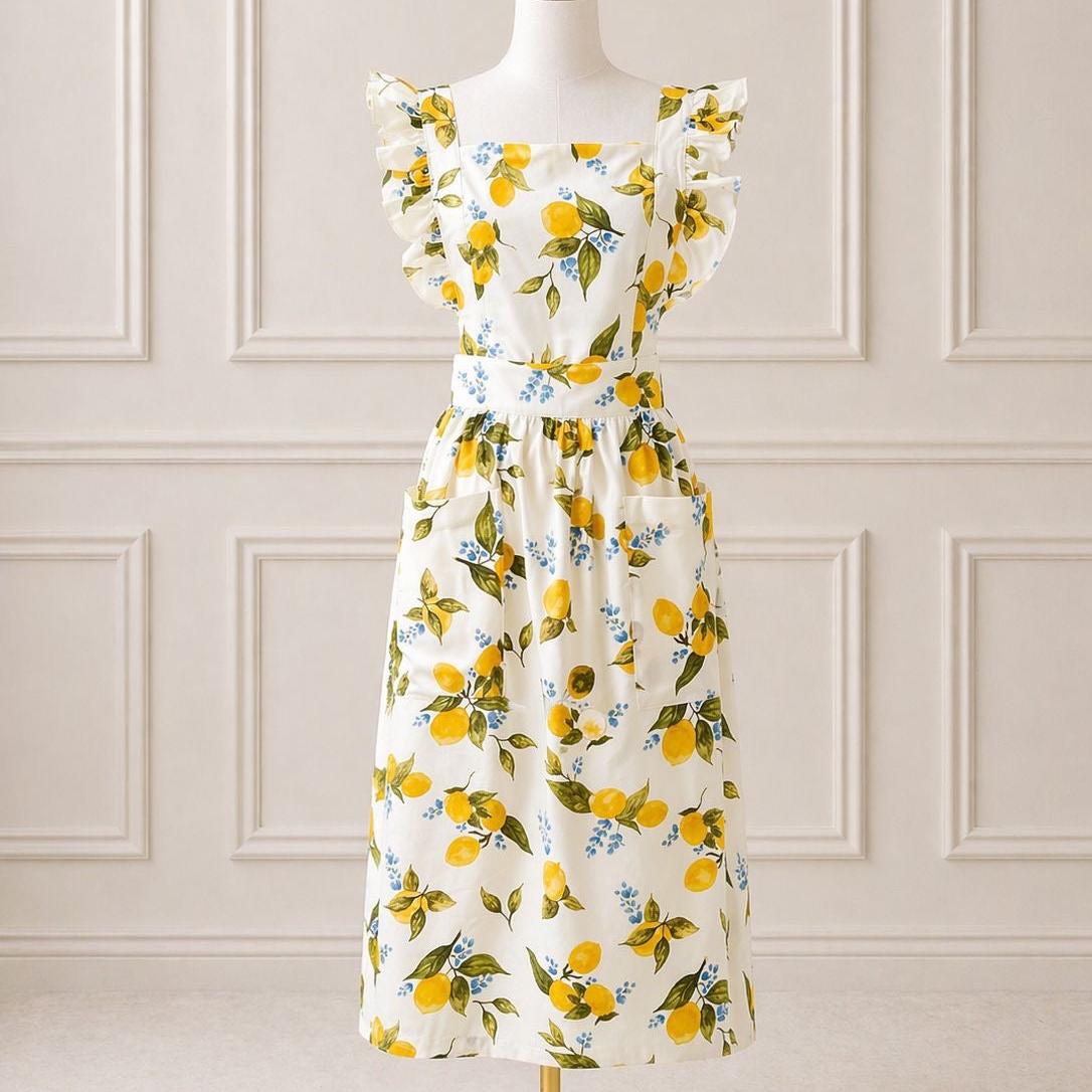Capri Lemon Mommy Hostess Apron