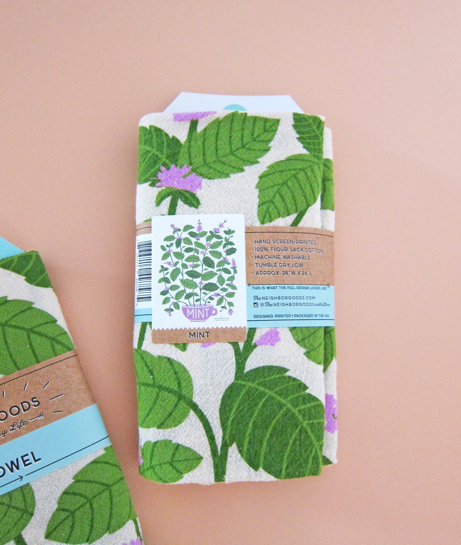 Mint Herb DIsh Towel