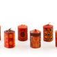 Safari Gold Painted Candles