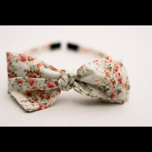 Three Little Bows Headband- Églantine