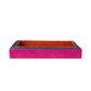 Multi Color Woven Decorative Trays - Set of 3