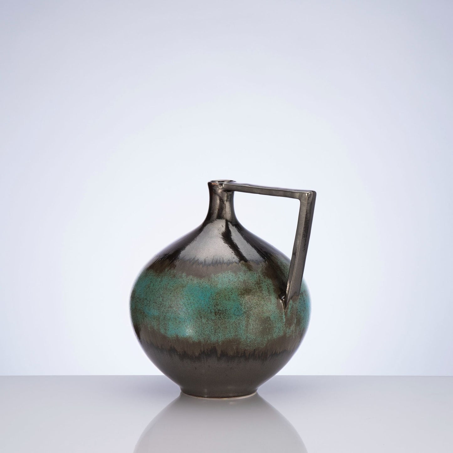 Turquoise Brushes Decorative Vessel