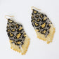 Silver Leopard Earrings