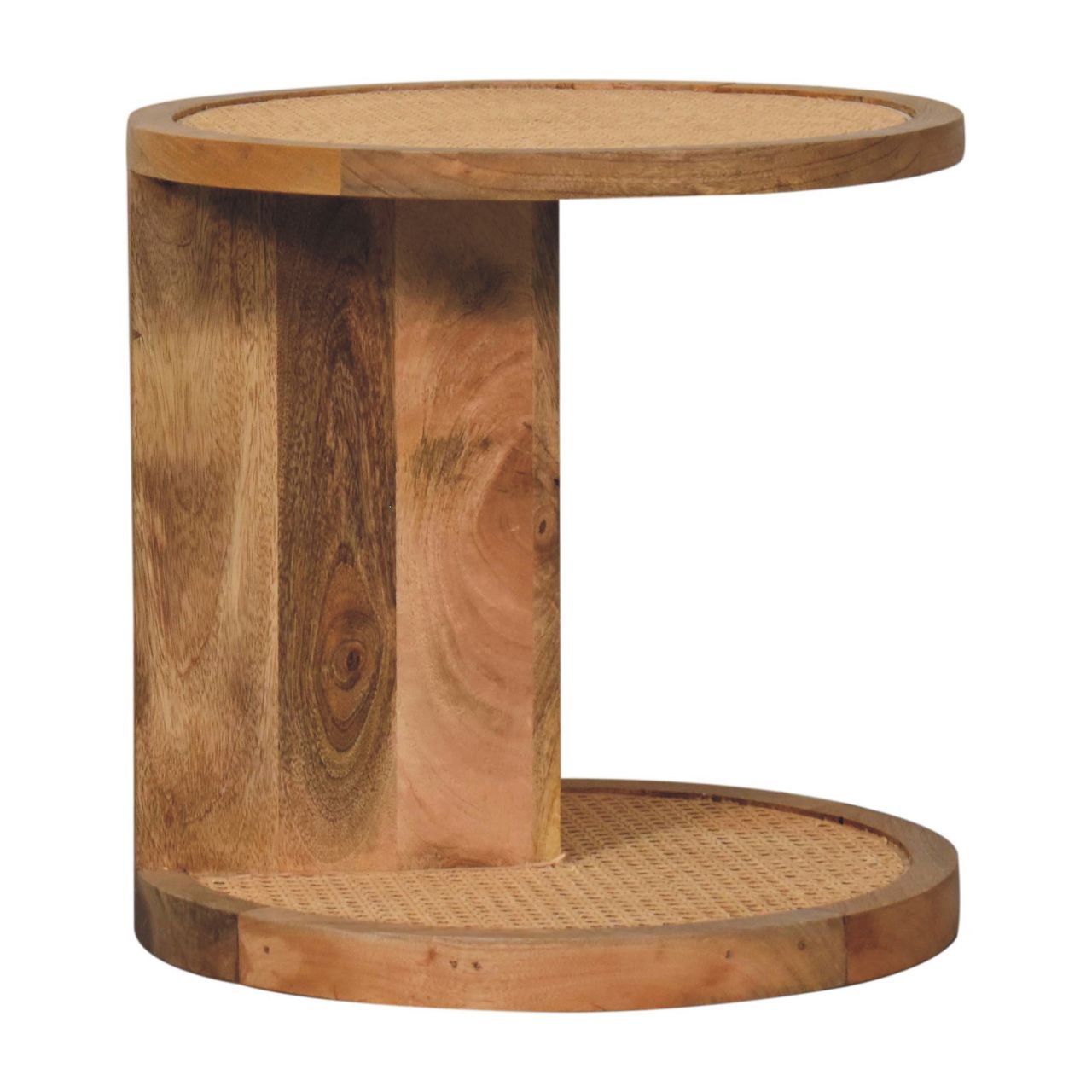 Solid Wood Close-knit Corner End Table