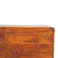 Solid Wood Large Curved Chest