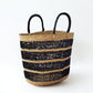 String Basket Tote - Natural & Black