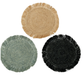 Woven Raffia Circular Placemats - Set of 4