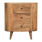 Solid Wood Mini Oak-ish Cabinet