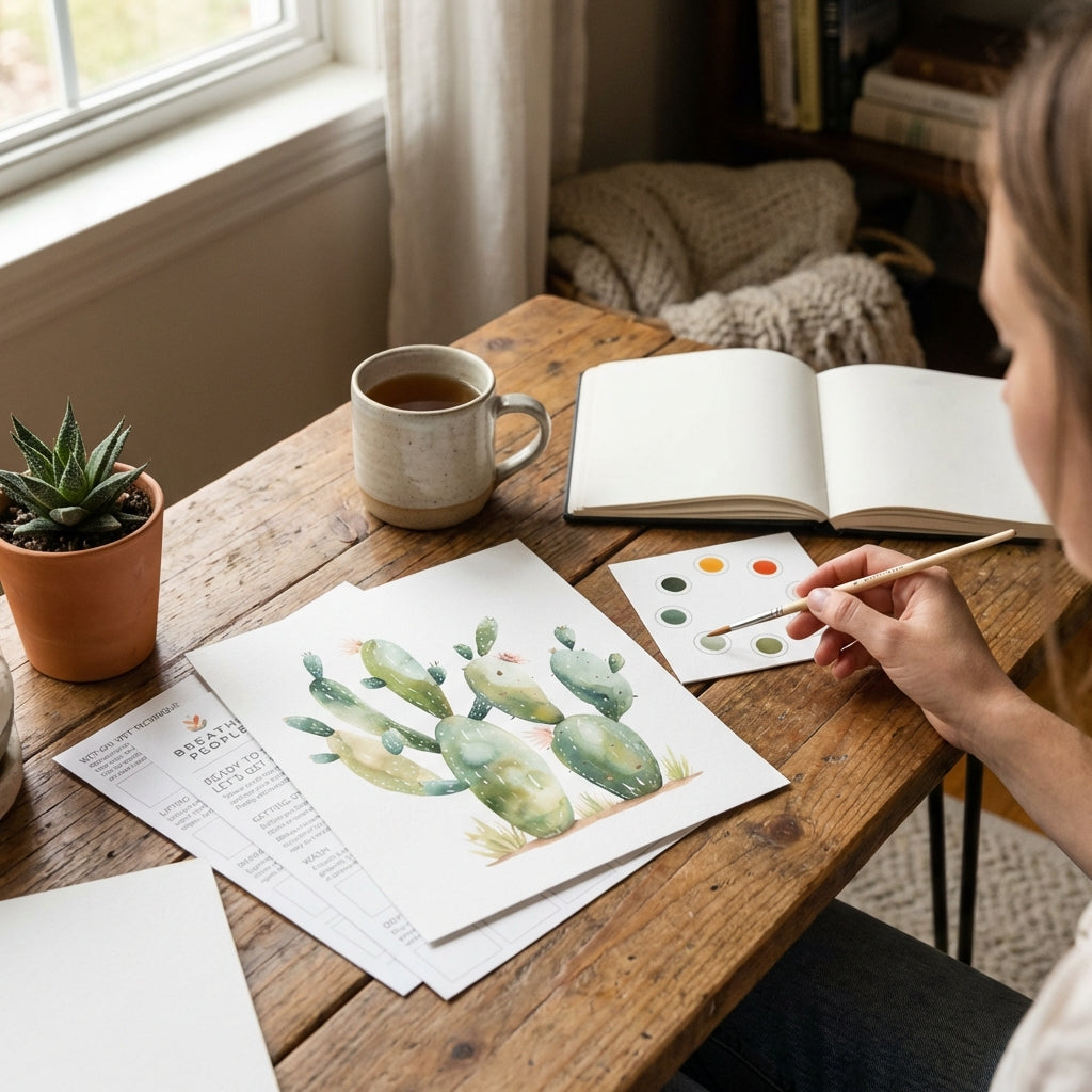 Cactus All-In-One Watercolor Kit