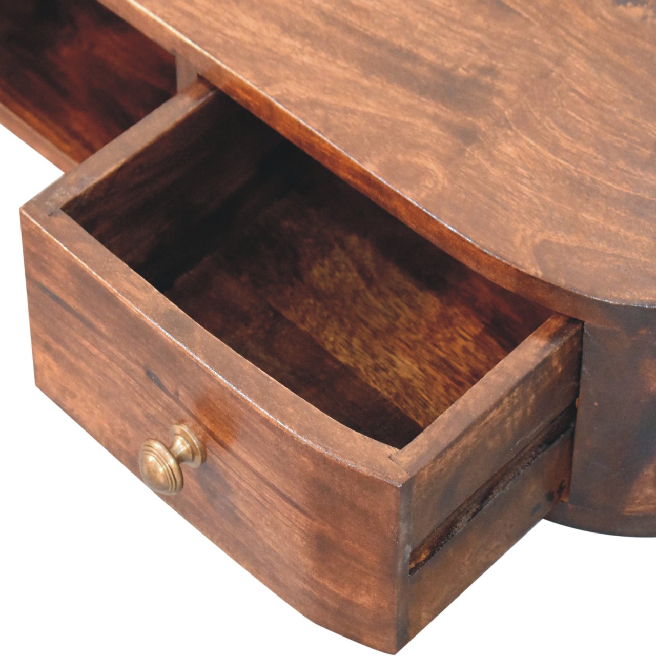 Solid Wood Lunar 2-Drawer Floating Console