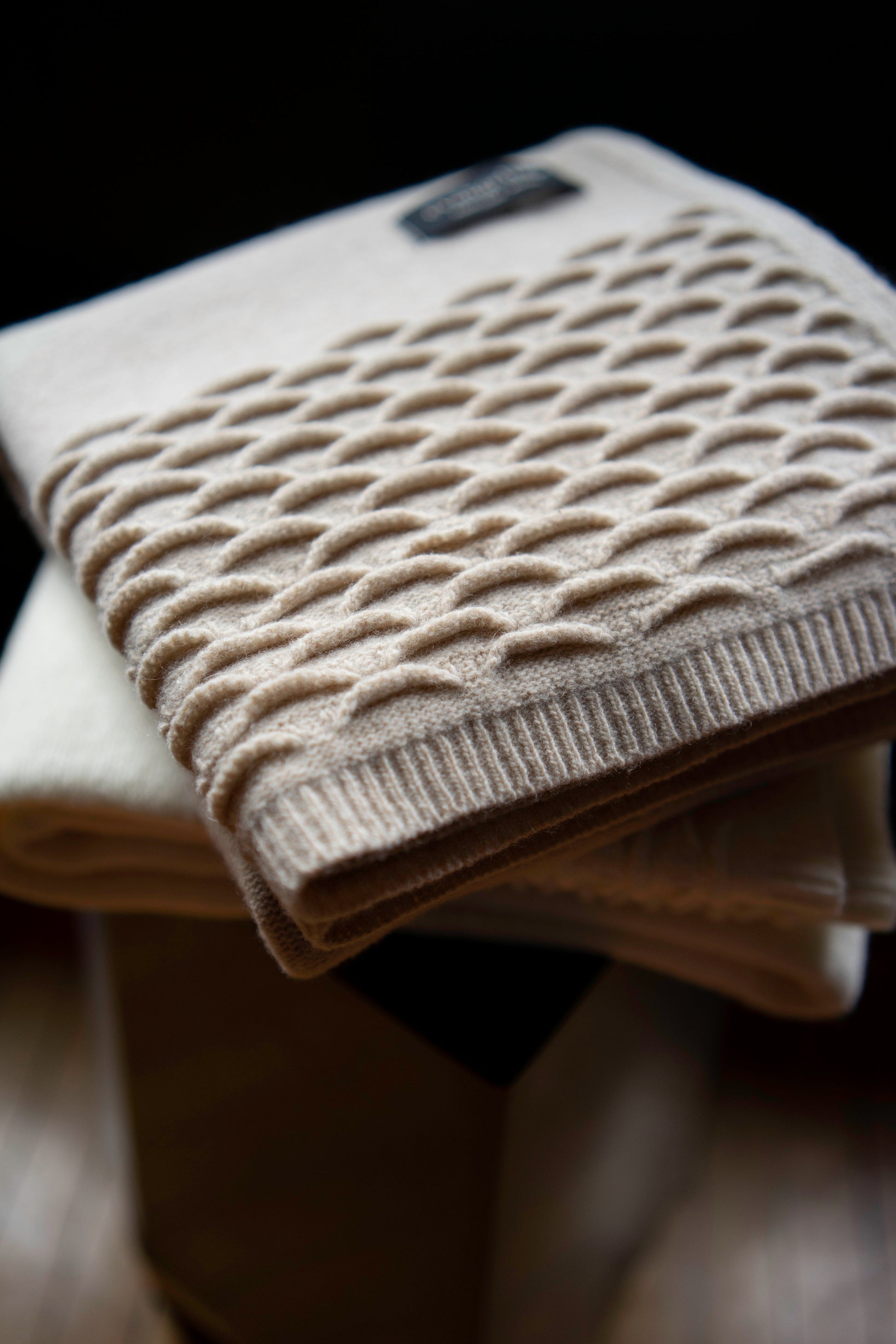 Baby Blanket Knit Scallops
