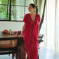 Madella Hand Dyed Kaftan Dress in Tomato