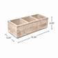 Natural Mango Wood Cutlery Holder | Hand-Carved Design