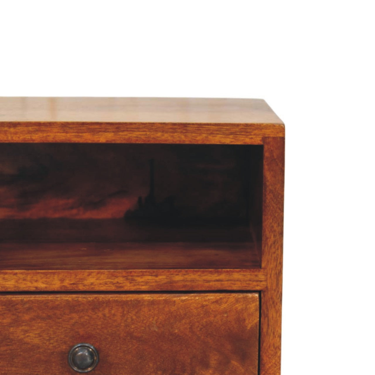 Solis 1-Drawer Chestnut Wall-Mounted Nightstand