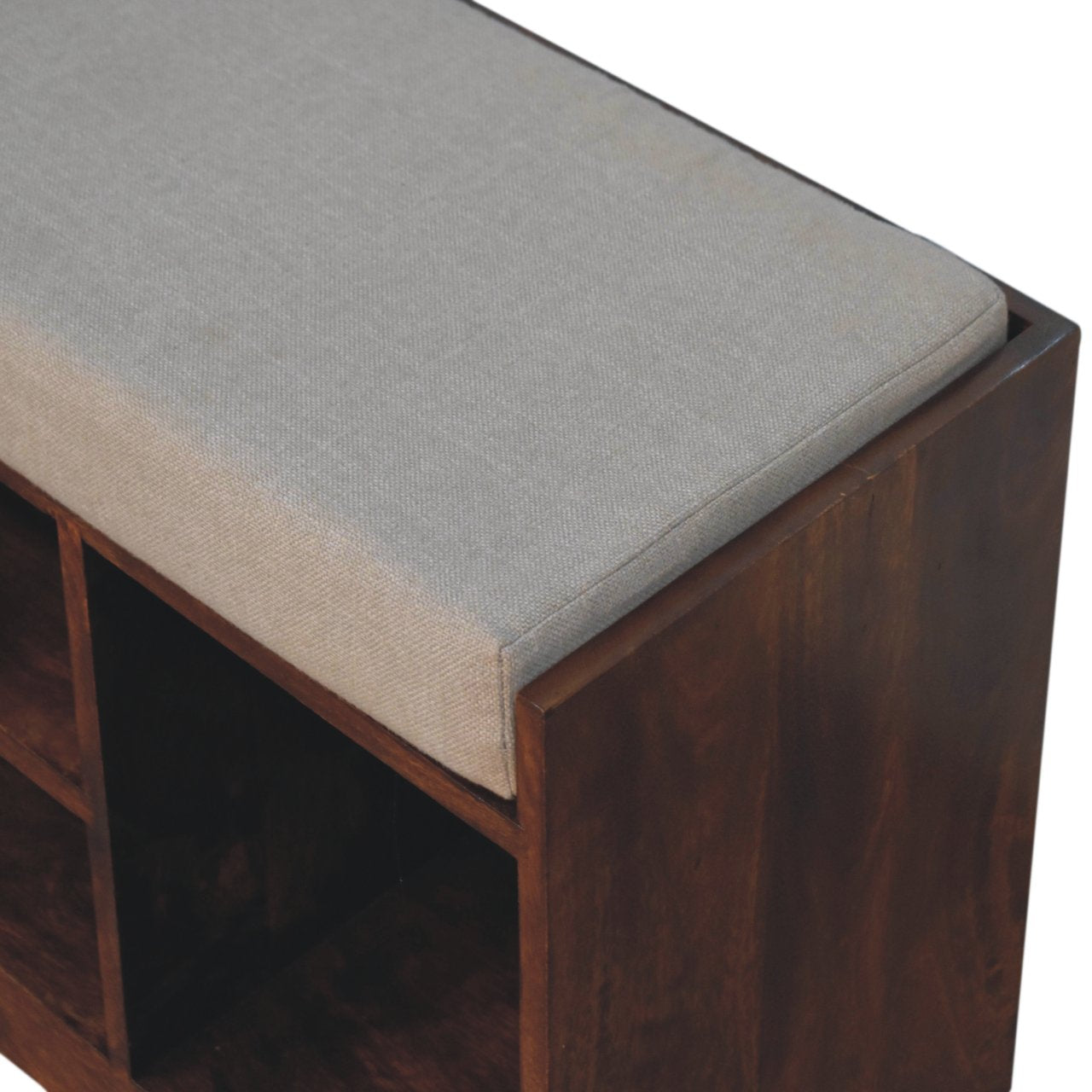 Solid Wood Retreat Chestnut Shoe Bench