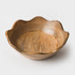 Scalloped Mangowood Bowl