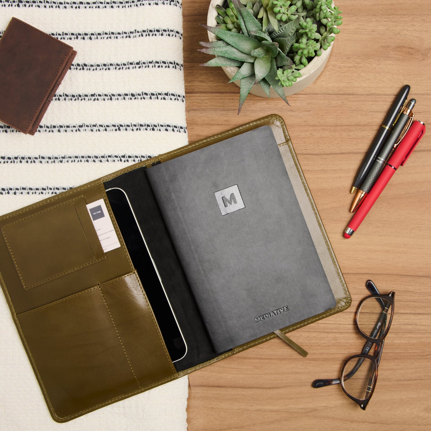 Theodore A5 Leather Journal Cover