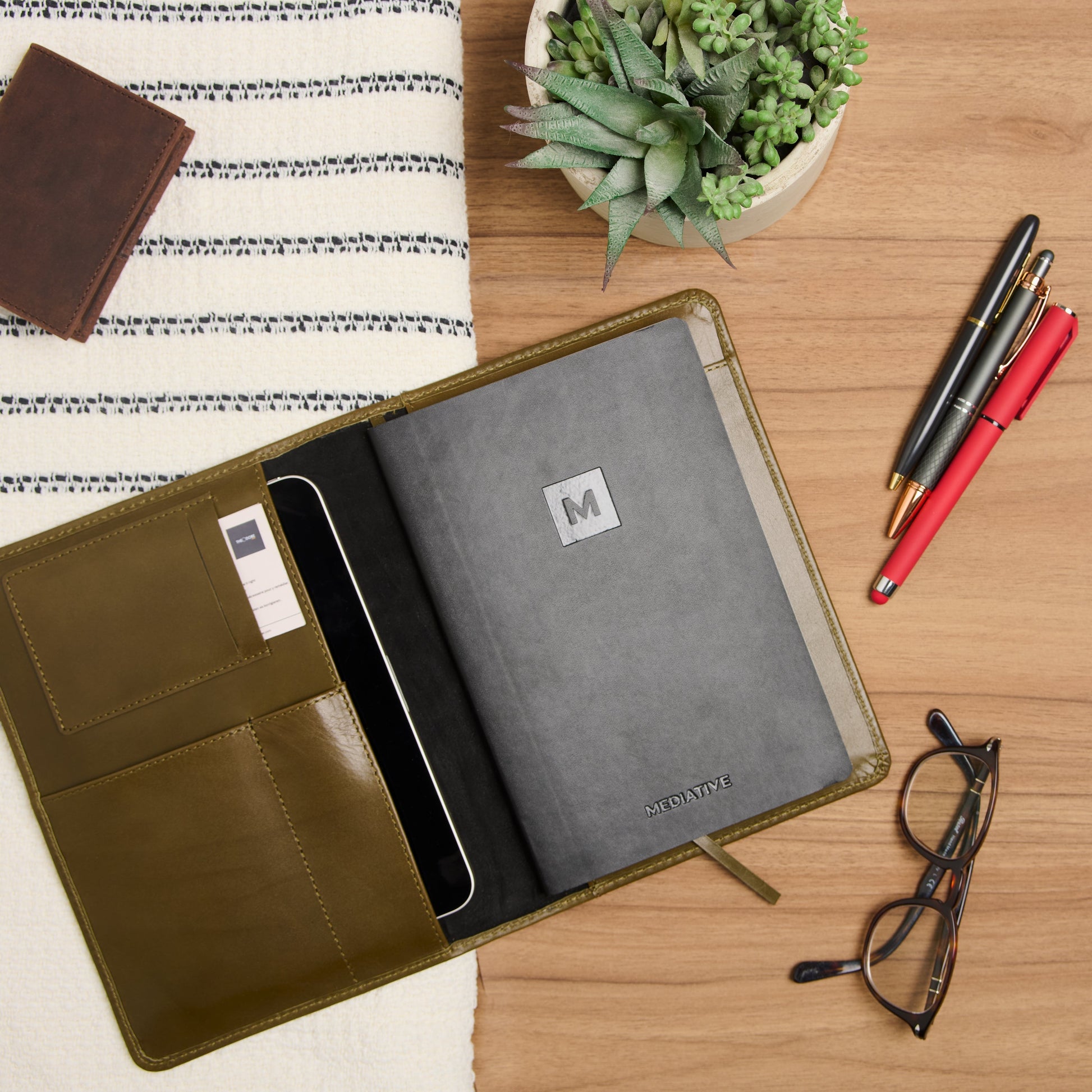 Theodore A5 Leather Journal Cover