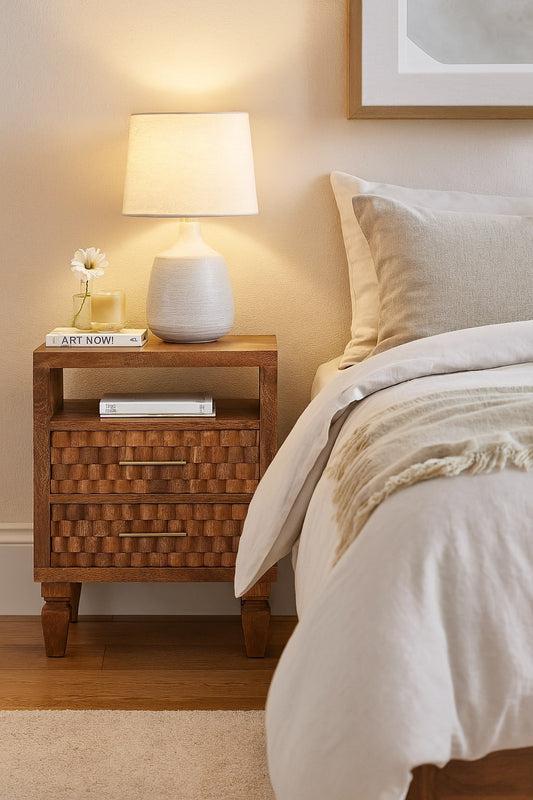 Solid Wood Arno Bedside Table