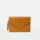 Envelope Clutch in Vegetable tanned calfskin and Suede Leather