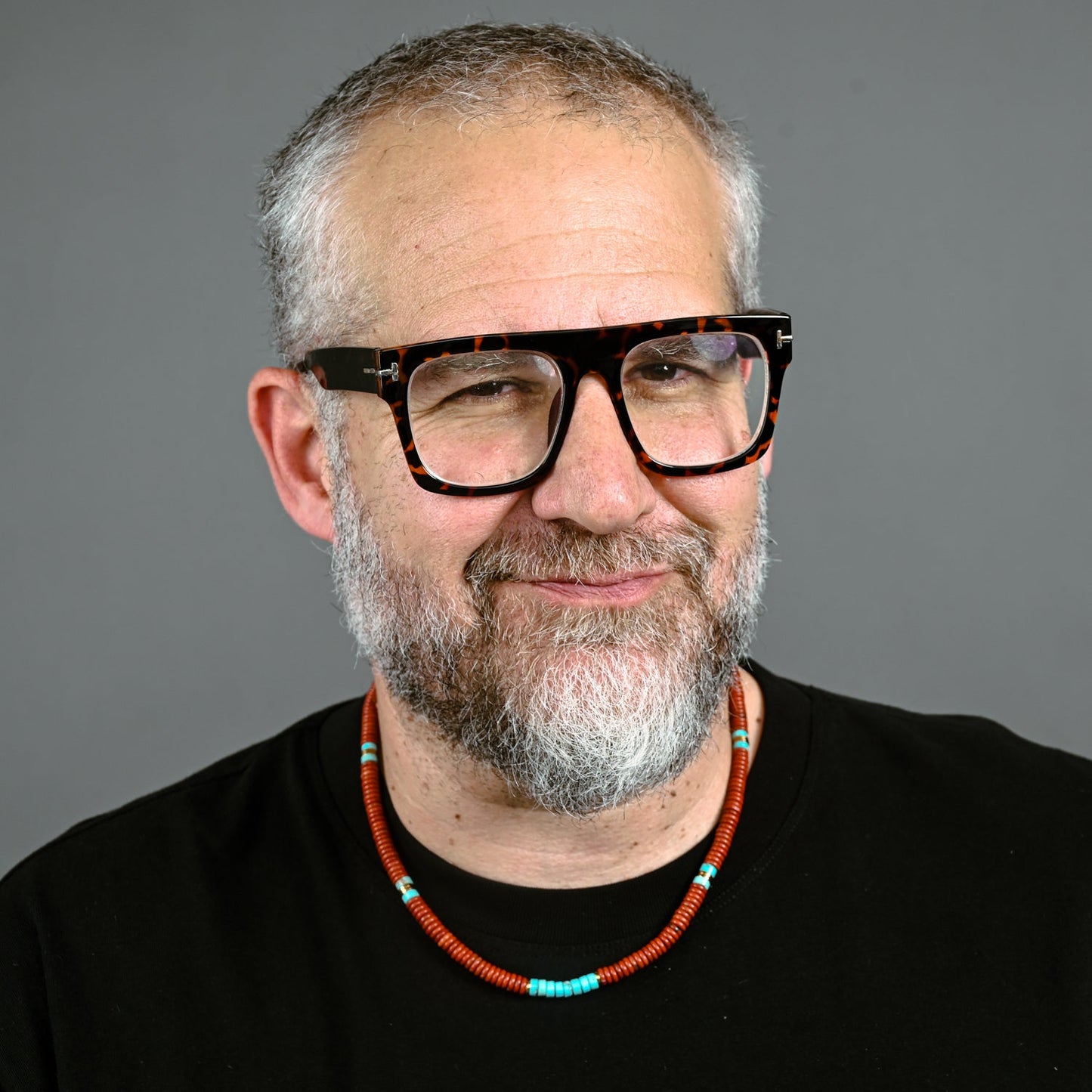 Nomadic Turquoise & Red Jasper Rope Beaded Necklace