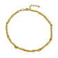 Gold Organic Bead Necklace