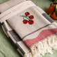 Tomato Hand-Stitched Towel Set