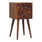 Solid Wood Mini Cube Nightstand